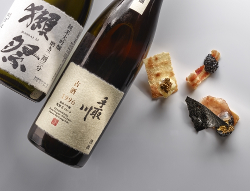 Dos tipos de caviar y un nuevo elemento muy especial, el sake